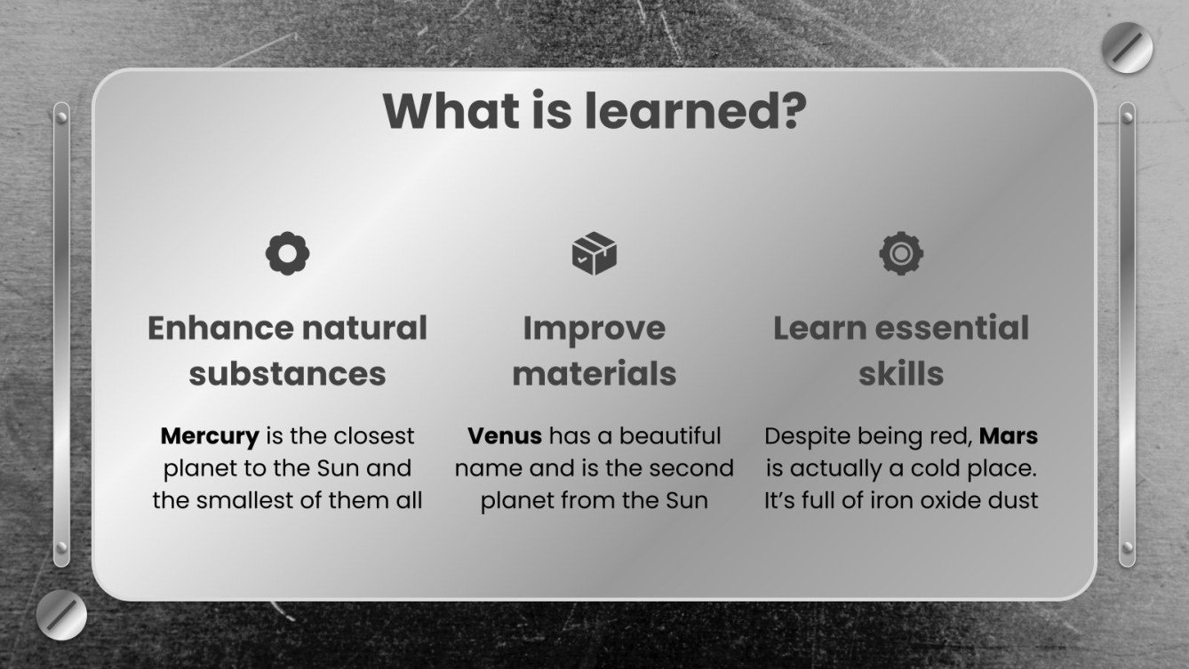 Master's Degree in Metallurgy Google Slides & PPT