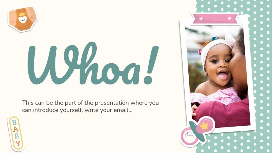 My Baby's Yearbook Google Slides and PowerPoint template