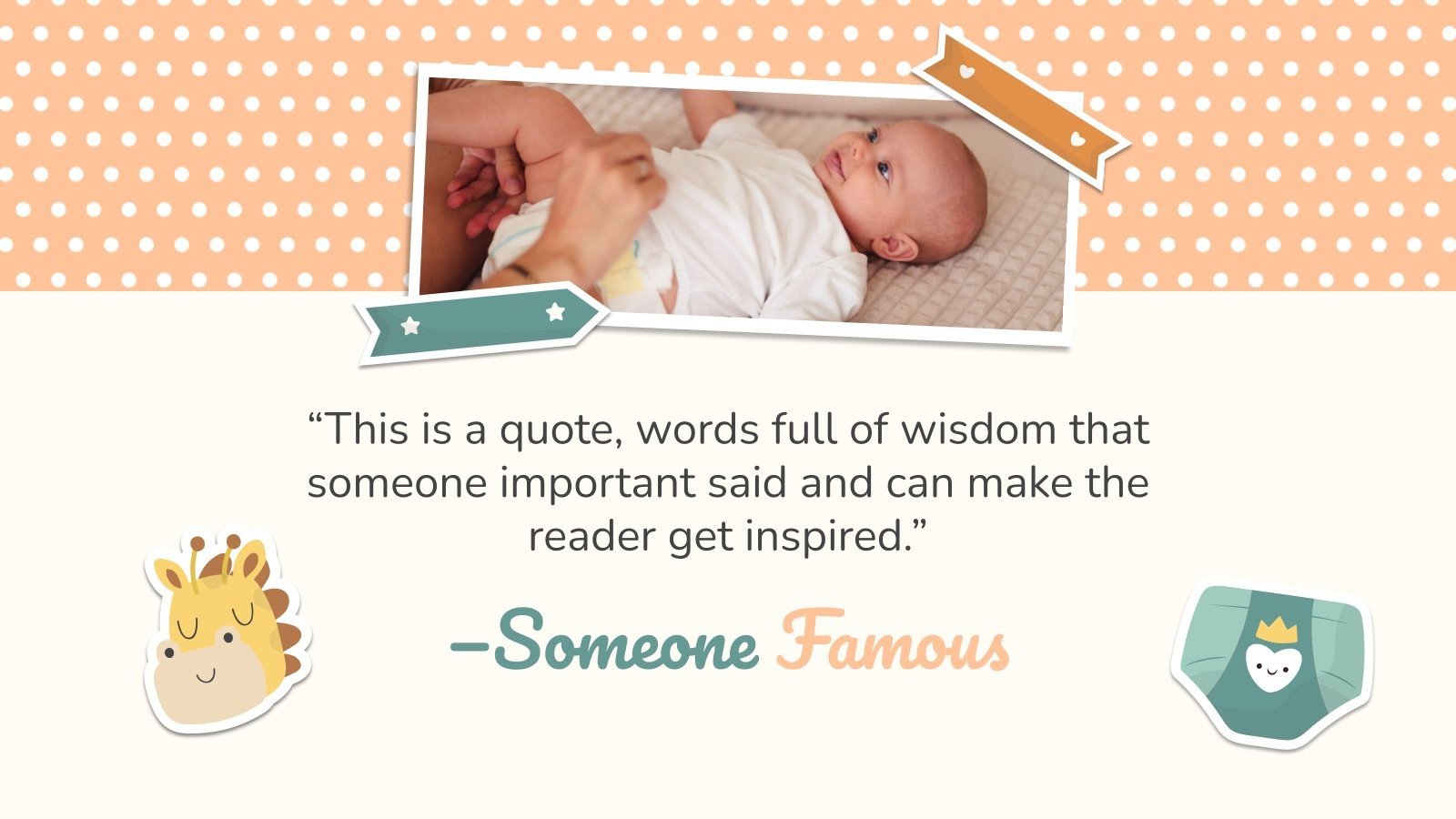 My Baby's Yearbook Google Slides and PowerPoint template