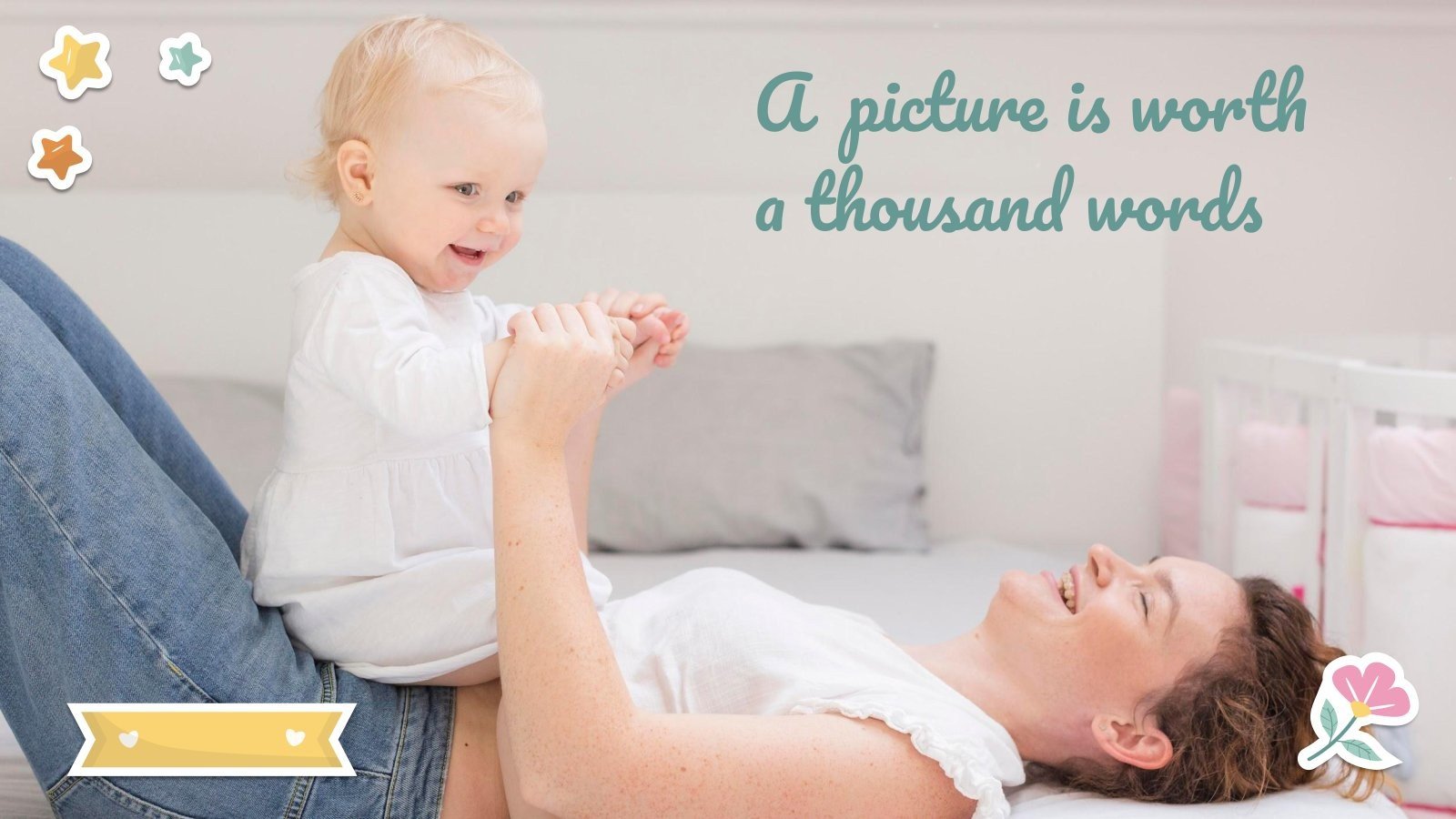 My Baby's Yearbook Google Slides and PowerPoint template