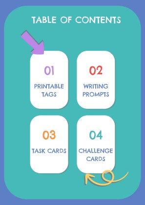 STEMO 저장소에 대한 활동 및 인쇄 가능 태그 프레젠테이션 템플릿