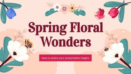 Spring Floral Wonders presentation template 