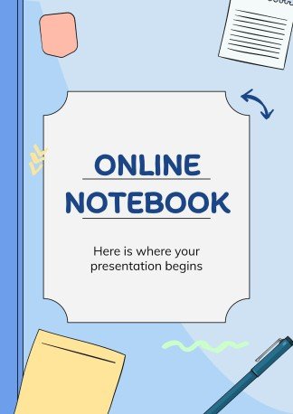 Online Notebook presentation template 