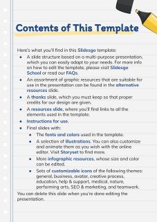 Online Notebook presentation template 