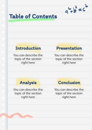 Online Notebook presentation template 