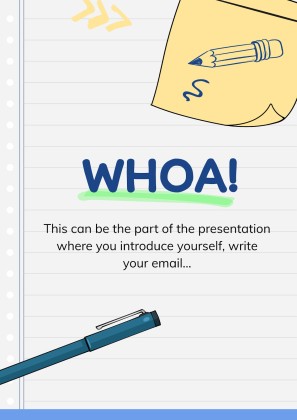 Online Notebook presentation template 