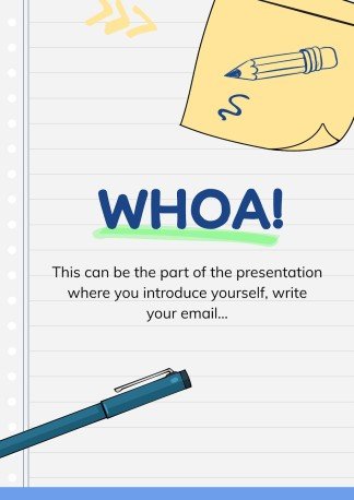 Online Notebook presentation template 