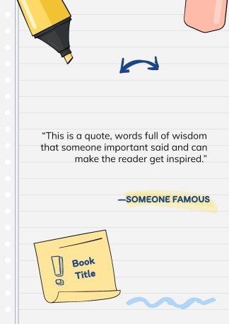 Online Notebook presentation template 