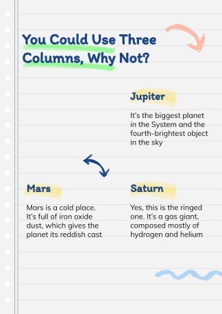 Online Notebook presentation template 