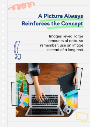 Online Notebook presentation template 