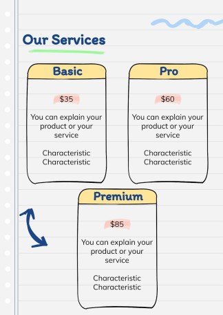Online Notebook presentation template 
