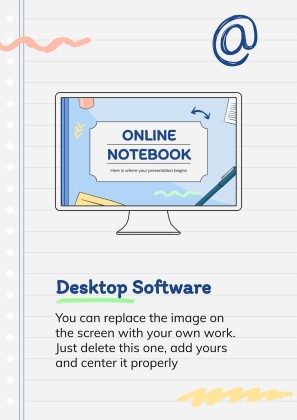 Online Notebook presentation template 