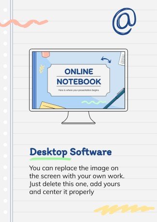 Online Notebook presentation template 