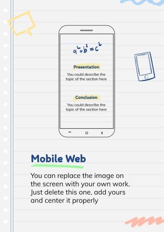 Online Notebook presentation template 