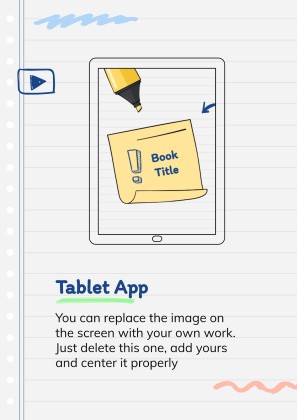 Online Notebook presentation template 