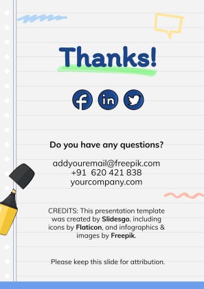 Online Notebook presentation template 