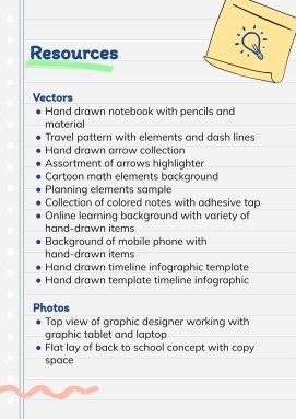 Online Notebook presentation template 