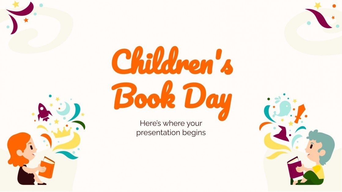 Children's Book Day Google Slides & PPT template