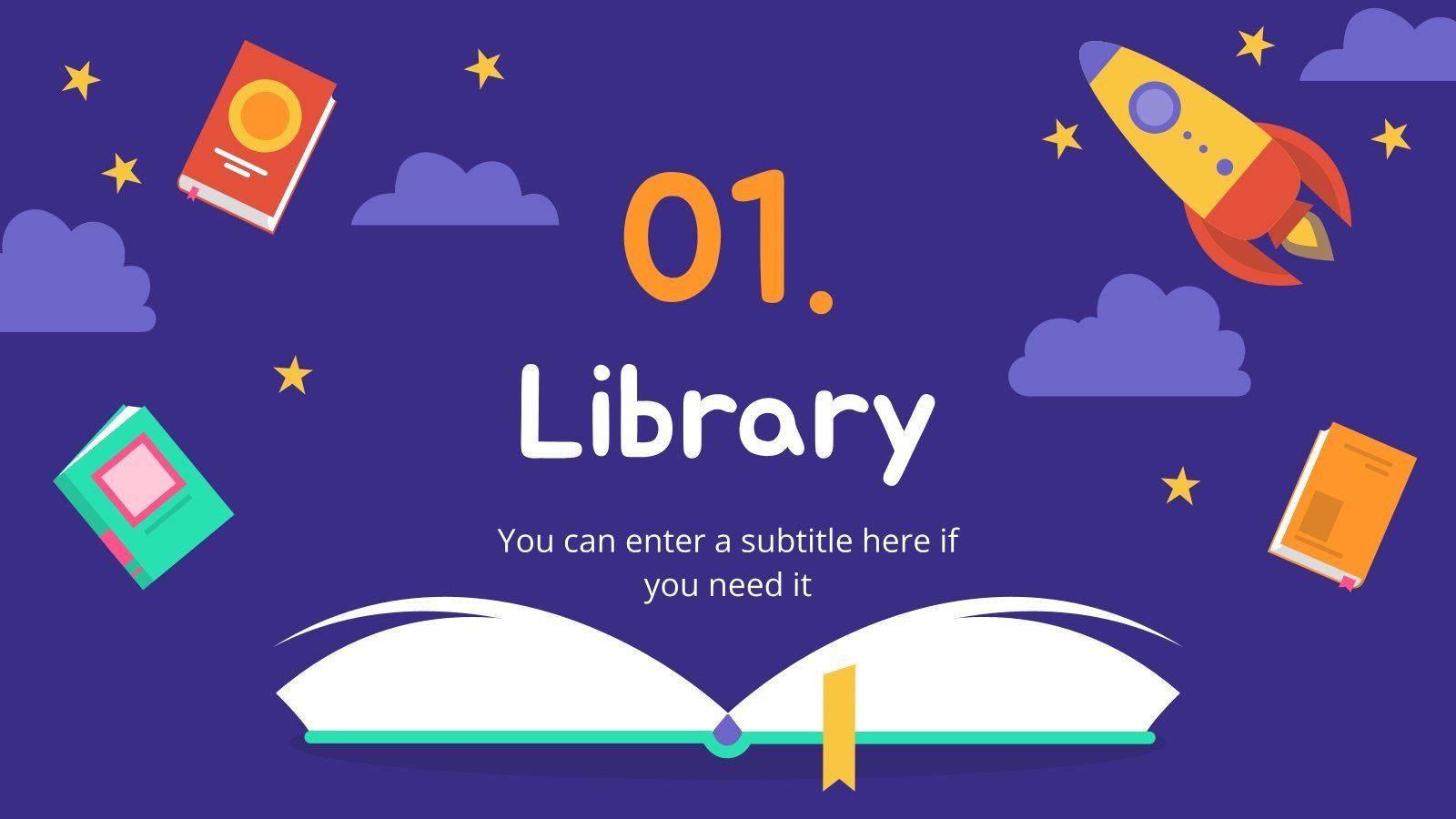 Library Visit with Pre-K | Google Slides & PPT