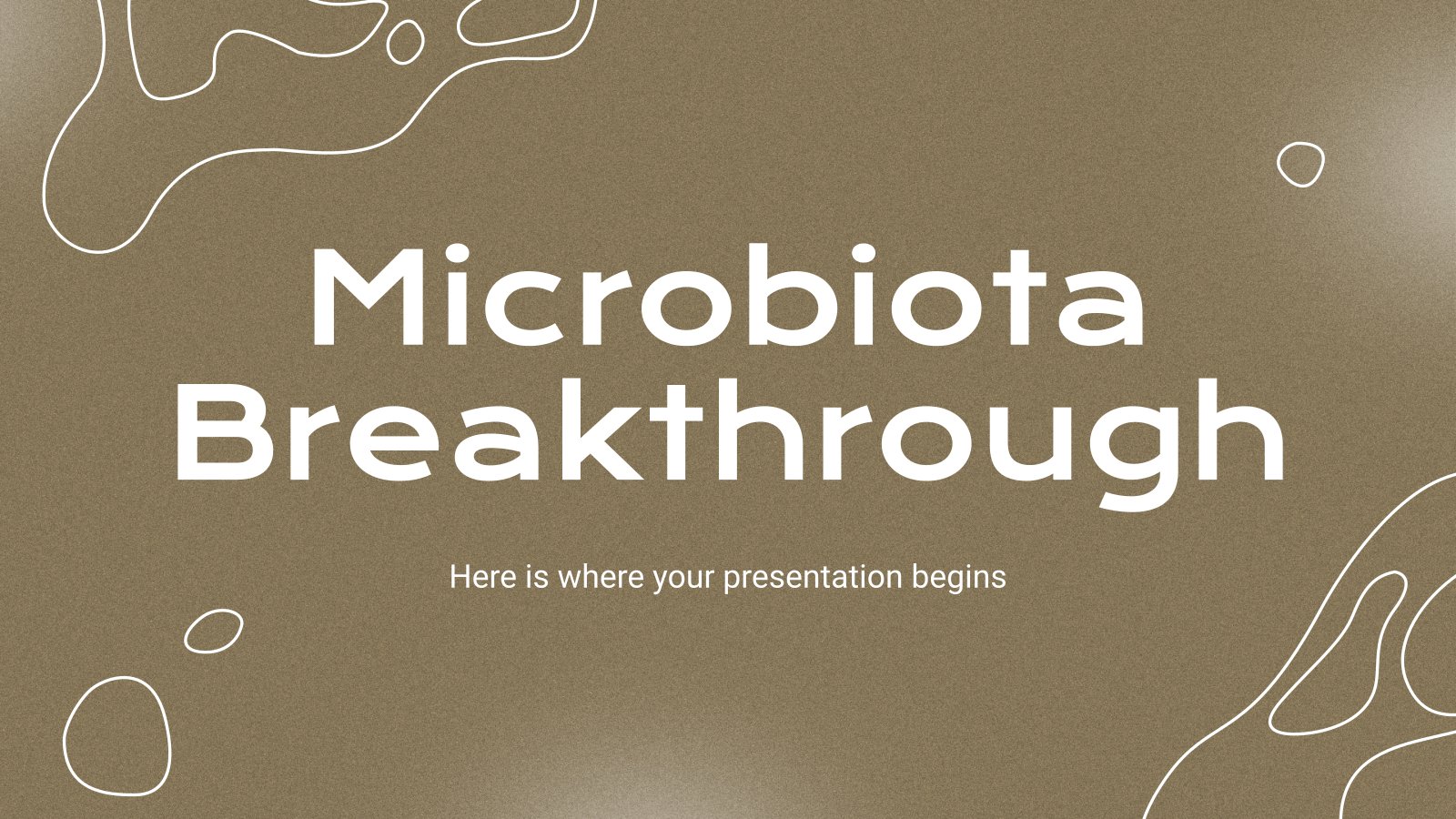 Microbiota Breakthrough presentation template 