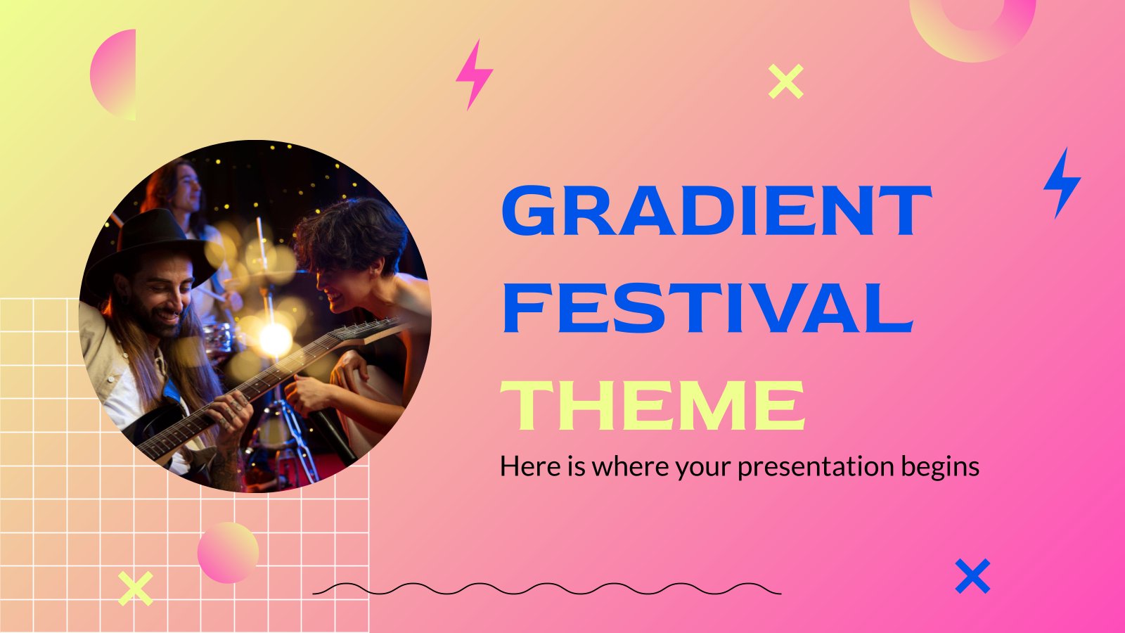 Gradient Festival Theme presentation template 