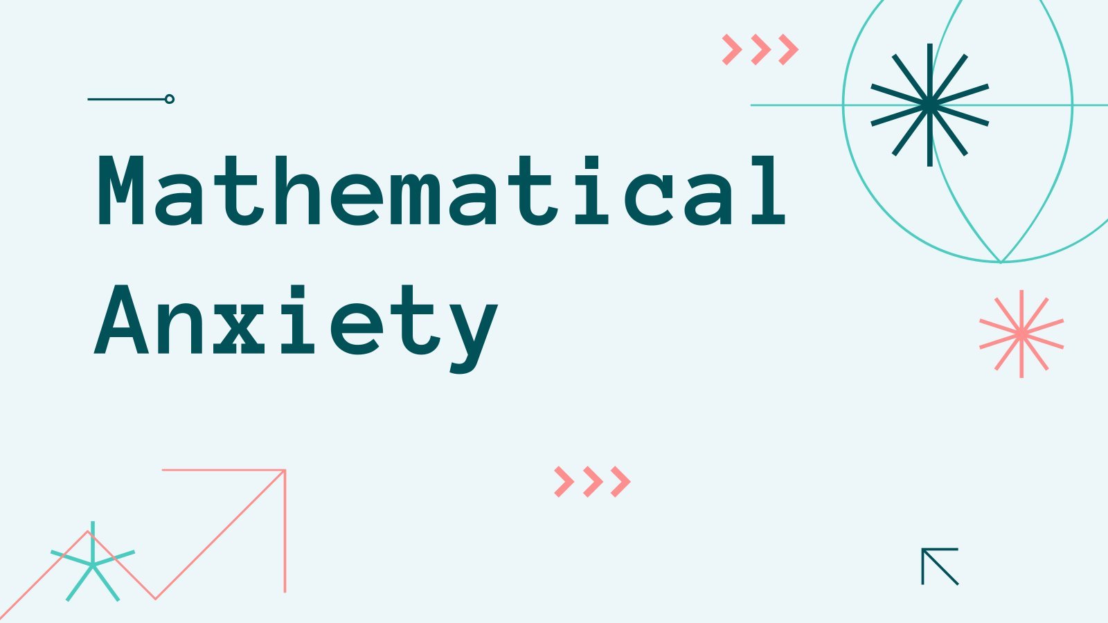 Mathematical Anxiety presentation template 