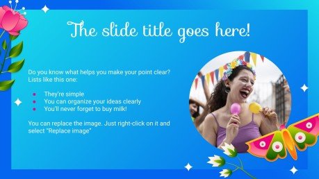 Spring Party Minitheme presentation template 