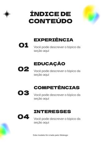 Brasilianischer Werbetexter CV Präsentationsvorlage