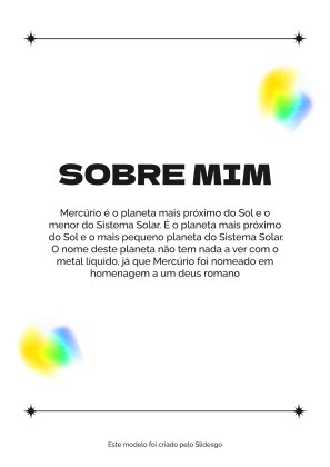 Brasilianischer Werbetexter CV Präsentationsvorlage