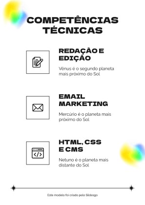 Brasilianischer Werbetexter CV Präsentationsvorlage