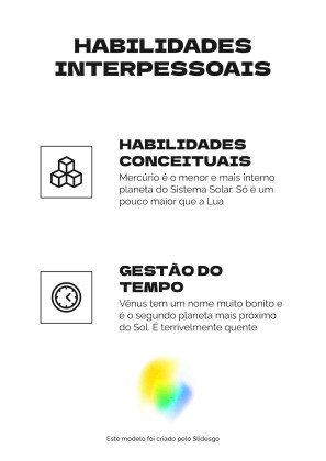 Brasilianischer Werbetexter CV Präsentationsvorlage