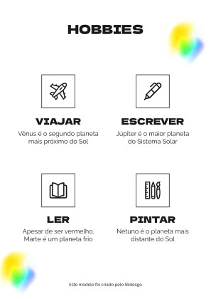 Brasilianischer Werbetexter CV Präsentationsvorlage