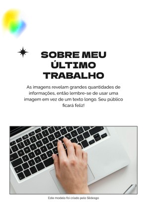 Brasilianischer Werbetexter CV Präsentationsvorlage