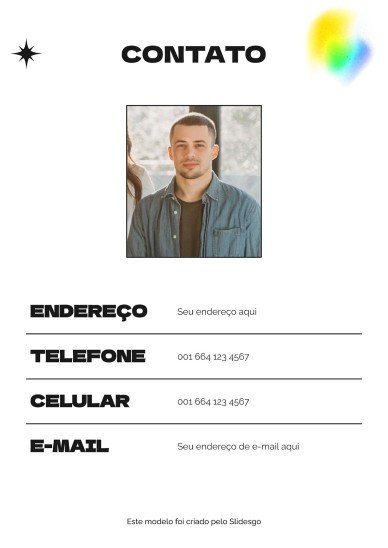 Brasilianischer Werbetexter CV Präsentationsvorlage