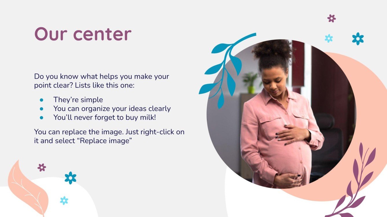 Care Center for Pregnant Mothers Google Slides & PPT