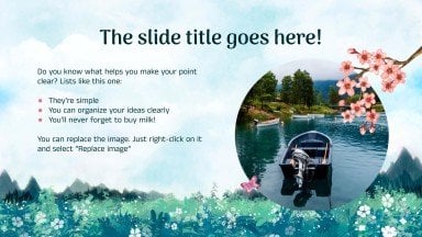 Spring Woods Minitheme presentation template 