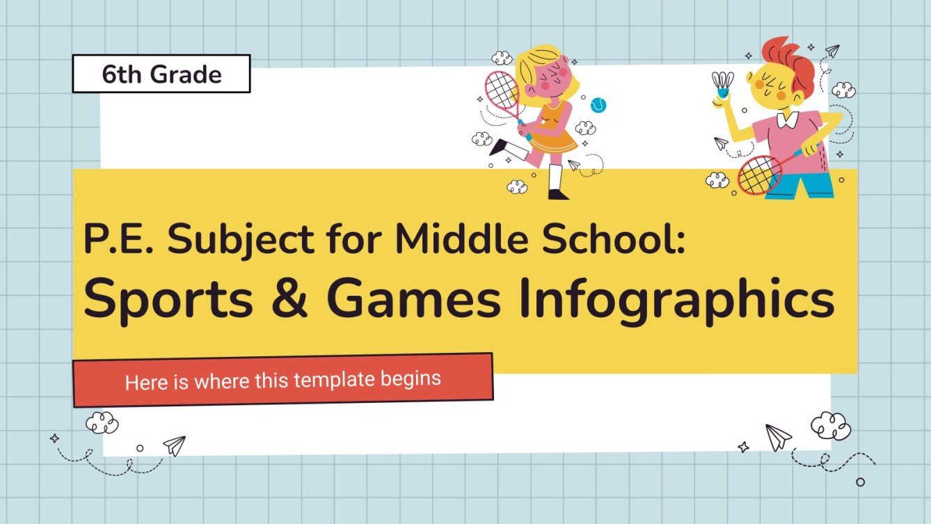P.E. Subject for Middle School Sports & Games Infographics
