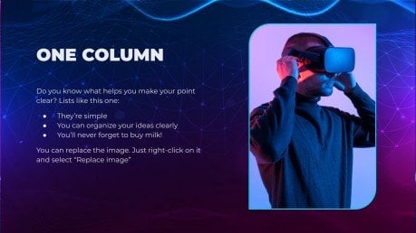 Futuristic Tech Pitch Deck presentation template 