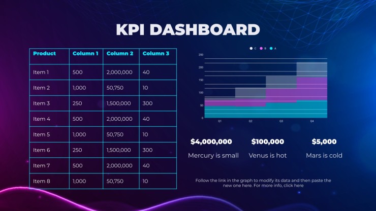 Futuristic Tech Pitch Deck presentation template 