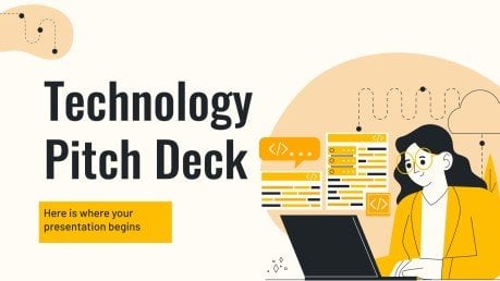 Technology Pitch Deck presentation template 