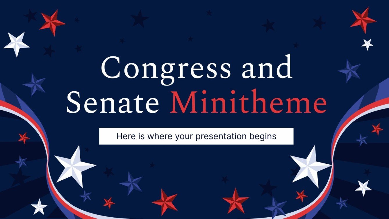 Congress and Senate Minitheme Google Slides & PowerPoint