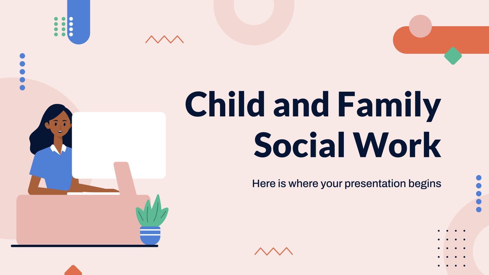 Child and Family Social Work presentation template 