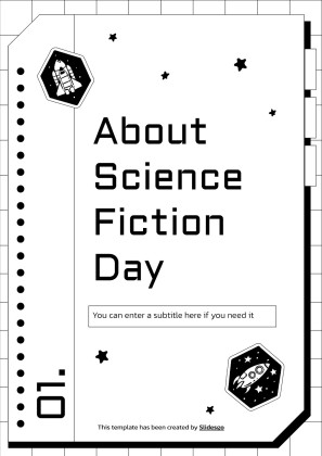 Elementary Activities to Celebrate US' Science Fiction Day presentation template 