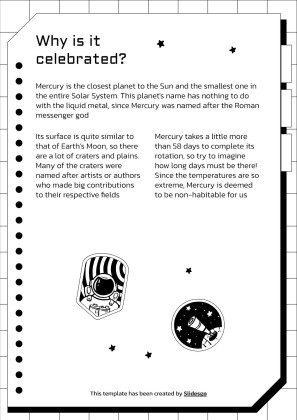 Elementary Activities to Celebrate US' Science Fiction Day presentation template 