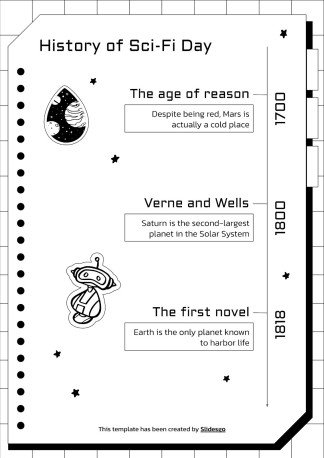 Elementary Activities to Celebrate US' Science Fiction Day presentation template 