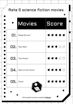 Elementary Activities to Celebrate US' Science Fiction Day presentation template 
