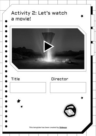 Elementary Activities to Celebrate US' Science Fiction Day presentation template 
