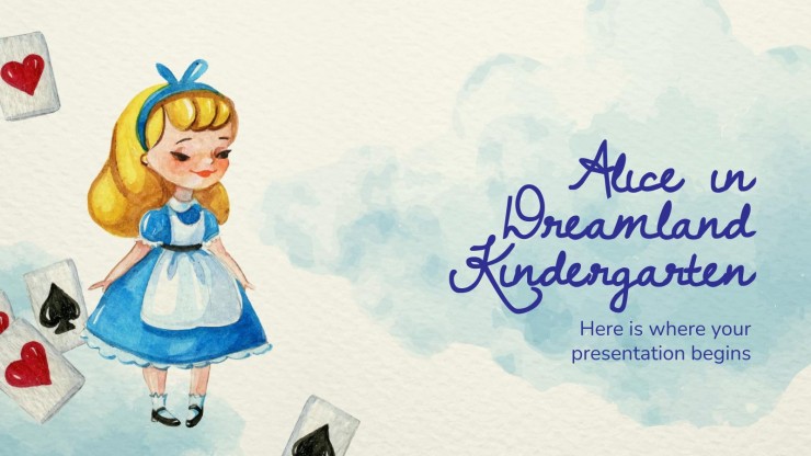 Maternelle Alice au pays des rêves : Modèles de présentation