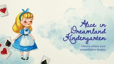 Maternelle Alice au pays des rêves : Modèles de présentation