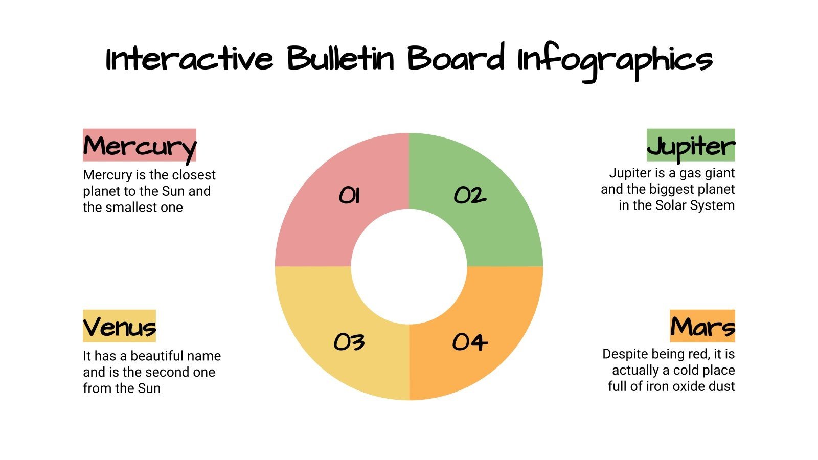 Interactive Bulletin Board Infographics for Google Slides & PPT